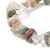 Unisex Chip Natural Gemstone Beaded Stretch Bracelets BJEW-S143-35-3