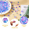 Biyun 160Pcs 8 Style Transparent Spray Painted Glass Beads GLAA-BY0001-01-4