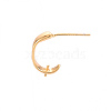 Brass Earring Findings X-KK-T062-208G-NF-4