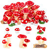 AHADEMAKER 124Pcs 7 Style Mini Resin Figurines DJEW-GA0001-33-1