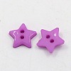 2-Hole Acrylic Star 12MM Sweater Kids Clothes Findings X-BUTT-E053-03-2