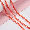 Faceted(32 Facets) Glass Beads Strands EGLA-J042-35A-04-4