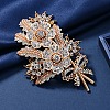 Flower Rhinestone Brooch PW-WG79A77-01-2