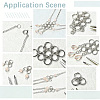5Pcs 925 Sterling Silver Split Jump Rings STER-BBC0009-45D-6