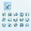 15Pcs 15 Styles Paper Self-adhesive Stickers PW-WG39B9C-05-1