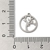 Non-Tarnish 201 Stainless Steel Pendants STAS-E206-03P-03-3