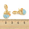 Rack Plating Alloy Enamel Drink European Dangle Charms FIND-B034-48G-02-3