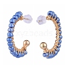 Brass Stud Earring EJEW-JE04179-03-4