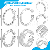 4Pcs 4 Styles 925 Sterling Silver Cuff Earrings EJEW-PH0001-38P-2