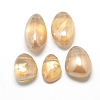 Electroplate Natural Quartz Crystal Pendants G-S263-20B-1