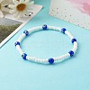 Glass Beads & Handmade Lampwork Beads Stretch Bracelets Set for Parents & Kid BJEW-JB06475-6