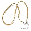 3.5MM Polyester Metallic Cord Braided Cord Necklace Making FB-CBAA152-01P-08-1