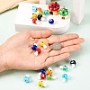 Craftdady 32Pcs 8 Colors Handmade Evil Eye Lampwork Beads LAMP-CD0001-20-12