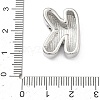 Brass Initial Beads KK-B167-27P-01K-3