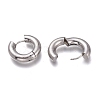 Tarnish Resistant 201 Stainless Steel Huggie Hoop Earrings EJEW-O095-05-14-3