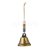 Iron Witch Bells for Door Knob Protection HJEW-JM02187-1