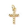 Brass Micro Pave Cubic Zirconia Charms KK-C012-43G-2