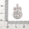 Christmas Series Brass Micro Pave Cubic Zirconia Pendants KK-Q010-01P-04A-3