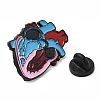 Heart Anatomy Enamel Pin JEWB-E023-04EB-02-3