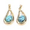 Synthetic Turquoise Teardrop Pendants KK-U043-39G-02-1