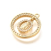 Brass Micro Pave Cubic Zirconia Pendants KK-G519-07G-03-2