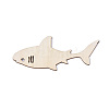 Shark Shape Unfinished Wood Cutouts DIY-ZX040-03-06-1