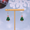 Christmas Theme Alloy Enamel Dangle Earrings FS-WGBB05F-16-1