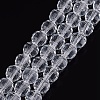 Transparent Glass Bead Strands GLAA-R095-8mm-15-1