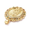 Brass Micro Pave Colorful Cubic Zirconia Pendants ZIRC-E165-02G-3