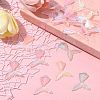 18Pcs Laser Transparent Resin Pendants RESI-FS0001-81-10