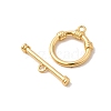Brass Toggle Clasps KK-P340-33G-3