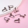 304 Stainless Steel Clip-on Earring Settings STAS-Q227-01-5