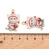 Christmas Alloy Enamel Pendants ENAM-K069-43C-3