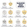  Jewelry 20Pcs 10 Style 304 Stainless Steel Pendants STAS-PJ0001-42-4