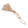 Jute Cord Tassel Pendant Decorations HJEW-JM02822-4