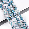 Dyed Synthetic Fossil Beads Strands G-T139-6mm-66G-2