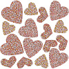 CRASPIRE 4 Styles Heart Hotfix Rhinestone Appliques PATC-CP0001-02A-1