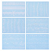 6 Sheets Luminous Paper Tattoo Stickers STIC-TAC0001-007A-2