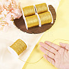 5 Rolls 5 Sizes Round PET Metallic Thread MCOR-TA0001-02B-6