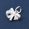 925 Sterling Silver Bowknot Charms with Jump Rings STER-M021-01S-03-2