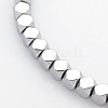 Electroplate Non-magnetic Synthetic Hematite Beads Strands G-J212B-02-1