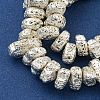 Electroplated Natural Lava Rock Beads Strands G-I360-U01-04-3