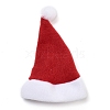 Christmas Hat Velvet Wine Bottle Cover AJEW-M012-01B-2