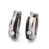 304 Stainless Steel with Cubic Zirconia and Enamel Earrings EJEW-M001-19P-2