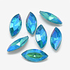 Pointed Back Glass Rhinestone Cabochons RGLA-T020-7x15mm-05-1