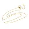 Brass Cable Chain Necklaces NJEW-K123-05G-2