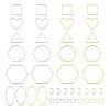  Jewelry 40Pcs 16 Style Alloy Linking Rings FIND-PJ0001-27-11