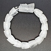 Natural Quartz Crystal Beads Stretch Bracelets for Men PW-WG4D073-07-1