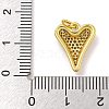 Rack Plating Brass Micro Pave Cubic Zirconia Pendants KK-I718-19B-G-3