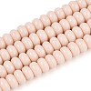 Opaque Spray Painted Glass Beads GLAA-ZX008-4mm-18H-1